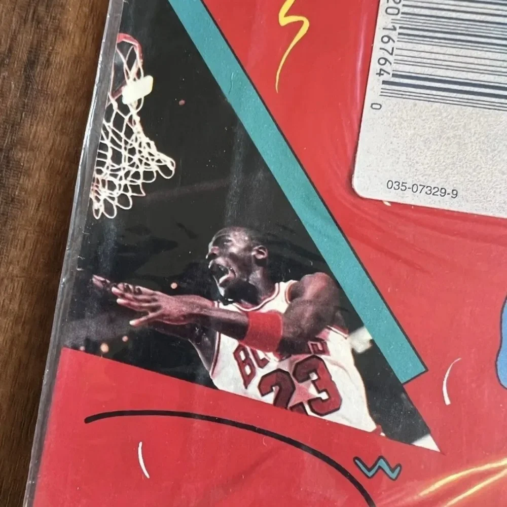 Michael Jordan Chicago Bulls Gift Wrap Vintage Gibson Wrapping Paper 3 Packs NWT